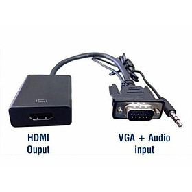 Mua Cáp chuyển đổi VGA sang HDMI Có Audio Hàng Uteck