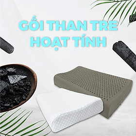 Mua Gối Cao su thiên nhiên NIN House than hoạt tính kích thước 60x40x10/12cm