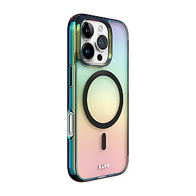 Ốp Lưng LAUT HOLO Cho iPhone 16 Pro/ 16 Pro Max Dải Màu Cực Quang 3 Chiều Tuyệt Đẹp Tương Thích Sạc Không Dây Hàng Chính Hãng
