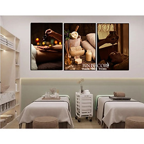 Mua (ẢNH THẬT) Tranh treo tường spa gội đầu dưỡng sinh 5 trang trí decor tiệm thư giãn