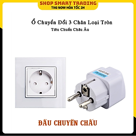 Mua Ổ cắm chuyển đổi từ 3 chấu sang 2 chấu  phích cắm chân tròn chuẩn châu Âu loại tốt