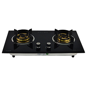 Bếp Gas 2 Vùng Nấu CivinA CV-888 Đánh Lửa Tự Động Bằng Pin IC 1.5V, Vòng Kiềng Làm Bằng Gang Đúc - Hàng Chính Hãng