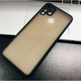 Ốp lưng trong nhám viền màu chống sốc cho Realme C15, C17 ,7i