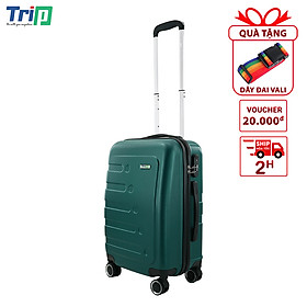 TẶNG DÂY ĐAI - Vali kéo TRIP P16 size 20inch xách tay máy bay nhựa PC/ABS - Bảo hành 5 năm - Hàng chính hãng