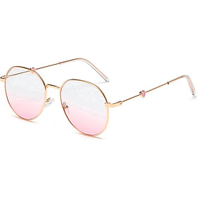 Gọng Kính Mát Nữ Kim Loại Hình Trái Tim K522 Nhẹ Nhàng Nữ Tính - Gọng Kính Thời Trang UDANY (Màu Gradient)