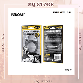 Mua Cáp sạc nhanh Wekome WDC-97 bọc dù chống dứt  chân cắm Usb Type C   Micro   Lning độ dài 1 mét  cáp KinKong Ruike akz ( hàng chính hãng)
