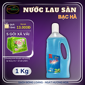 Nước lau sàn Rick 1kg  - Tặng 5 gói xả vải Zily