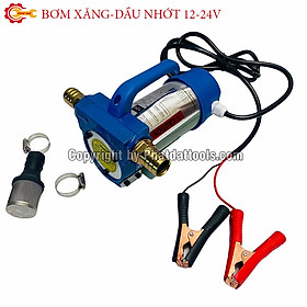 Máy bơm xăng dầu chạy điện 12V-24V-220V-Máy bơm,hút nhiên liệu lỏng