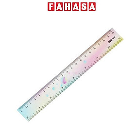 Thước Kẻ Màu Cực Quang 20 cm - Deli EH653 - Mẫu 1