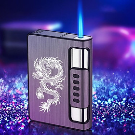 Hộp Qụet Bật Lửa Khò Kiêm Hộp Đựng Thuốc HY-007 Thiết Kế Đẹp Độc Lạ - Dùng Gas ( giao màu ngẫu nhiên )
