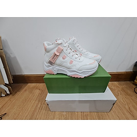 GIÀY TRẮNG / HỒNG/ ĐEN/ VÀNG NỮ SNEAKER PHONG CÁCH THỂ THAO, DÃ NGOẠI ĐẾ DÀY 4 CM CỔ CAO (FULL BOX)