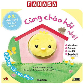 Sách - Chơi Cùng Gà Con Piyo - Rối Tay Gà Con Piyo - Cùng Chào Hỏi Nhé!