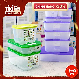 Mua Combo hộp trữ đông và trữ mát có nút hô hấp Tupperware Freezermate Essential và Ventsmart (10 hộp) - Hàng chính hãng - Mẫu mới