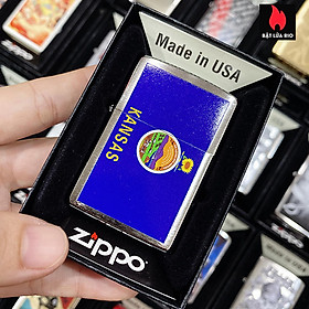 Bật Lửa Zippo 200 Kansas Flag Design