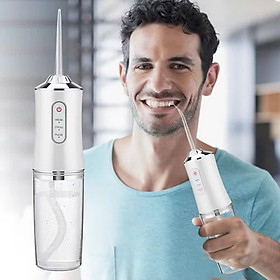 [HÀNG LOẠI 1 XỊN] Tăm Nước Oral Irrigator Nội Địa Máy Tăm Nước Cầm Tay Vệ Sinh Răng 4 Đầu Tăm Bình Chứa 220ML Tăm Nước Mini