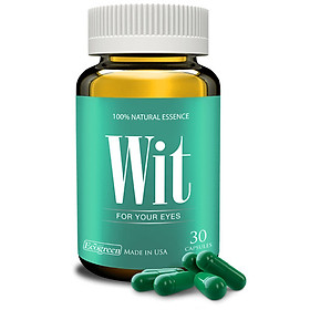 Thực Phẩm Chức Năng Bổ mắt WIT tránh mờ, mỏi, khô, nhức, giảm thị lực (Chai 30 Viên)