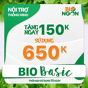 Bio Ngon - HCM [E- Voucher] Voucher 650k mua hàng tại website Bio Ngon
