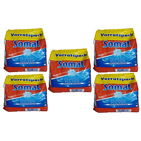 Combo 5 bịch bột Rửa Ly - Bát Somat 1,2 Kg - Đức