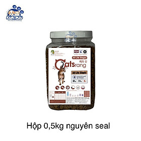 Thức ăn khô cho mèo Hàn Quốc mọi lứa tuổi Catsrang All Life Stages Hộp nguyên Seal - Hộp 0.5kg