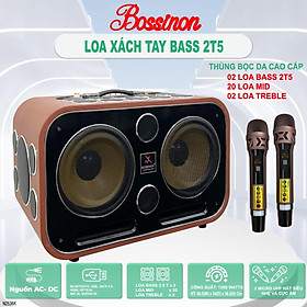 Mua Loa karaoke xách tay N2536K Thương hiệu Bossinon công suất 1000W-Thùng loa sơn vân gỗ phủ bóng chống trầy  20 Đường tiếng - HÀNG CHÍNH HÃNG