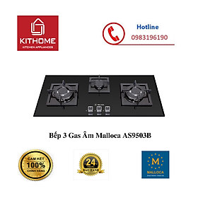 Mua Bếp 3 Gas Âm Malloca AS9503B - Hàng Chính Hãng