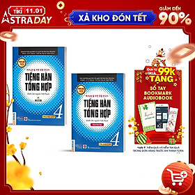 Combo Sách Tiếng Hàn Tổng Hợp Trung Cấp Dành Cho Người Việt Tập 4 (Sách Giáo Khoa + Sách Bài Tập) - Bản Đen Trắng