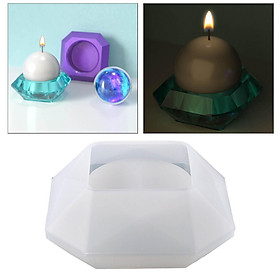 3D Silicone Candle Holder Mold Tea Light Storage Box Casting Epoxy Resin DIY Candlestick Mold for Making Craft Mould