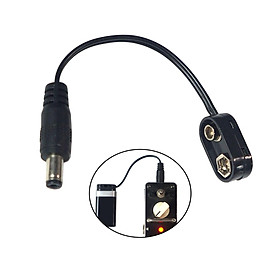 Guitar Pedal Supply Adapter 9V DC Male Connector for Effect Pedal Negative Guitar Accessory