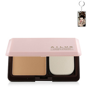 Phấn nền trang điểm siêu mịn lâu trôi Naris Ailus Lasting Smooth Powder Foundation Nhật Bản 10g + Móc khóa