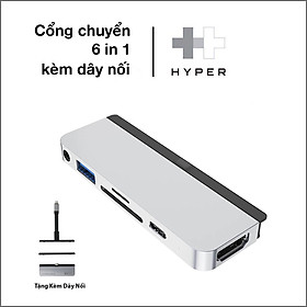 Mua Cổng chuyển chuyên dụng Hyper HyperDrive 6-in-1 HDMI 4K/60Hz USB-C Hub - (HD-HD319B) - Hàng chính hãng