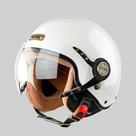 Mũ bảo hiểm 3/4 Bulldog Pom có kính