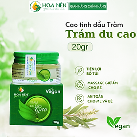 Trám Du Cao - Hoa Nén - 20g - Cao tinh dầu Tràm Huế - Giữ ấm phòng cảm lạnh - tiện lợi bỏ túi