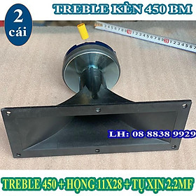 LOA TREBLE KÈN 450 BM + TỤ 2.2MF + HỌNG 11x28 - HÀNG NHẬP KHẨU