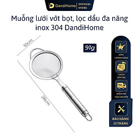 Mua Vá lưới inox 304  muôi/muỗng vớt bọt  lọc cặn cho dầu ăn đa năng DandiHome