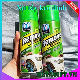 Bình chai dung dịch xịt tẩy keo dán băng dính vết decal 3m đa năng Sticker Remover