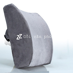 Gối Đệm Tựa Lưng Văn Phòng ZURI PILLOW GTL-01 Chống Đau Mỏi Lưng, Đau Cột Sống (Có Vỏ Vải Và Nhung)