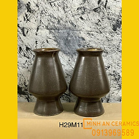 Mua Bình hoa men mộc dáng tháp gốm Minh An Bát Tràng