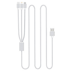 Mua Cáp sạc cáp dữ liệu USB 3in1 với đầu nối cổng USB  Type-C  Lightning - Hàng Chính Hãng