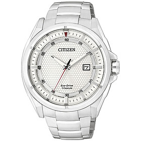 Đồng Hồ Nam Citizen Dây Titanium AW1401-50A - Mặt Trắng (Sapphire)