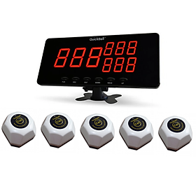 Mua Bộ chuông gọi phục vụ không dây Quickbell S101 + 5 nút chuông C100 cho nhà hàng  quán cà phê...