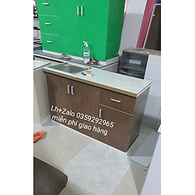 Mua Tủ bếp nhựa đài Loan mặt gạch có chậu rửa