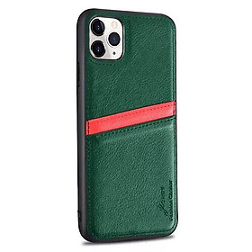 Ốp lưng cho iPhone 11 Pro Max (6.5") hiệu j-CASE Leather Card chống sốc - Hàng nhập khẩu