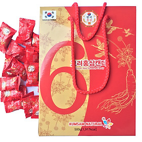 Combo 2 hộp kẹo vị hồng sâm Kumsam Hàn Quốc 500g