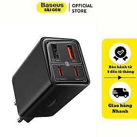 Mua Bộ Sạc Nhanh 65W Baseus GaN6 Pro Fast Charger 2C+2U (Multi Quick Charger Support)- Hàng chính hãng