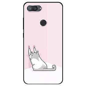Ốp lưng in cho Xiaomi Mi 8 Lite Mẫu Mèo Cào