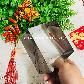 Mua Khuôn Bánh Chưng Inox 12 cm - Inox Dày  Nặng Tay  Bánh Vuông Sắc Nét