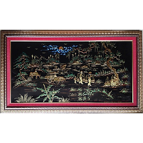 Tranh sơn mài, đồng quê Việt Nam - SM119