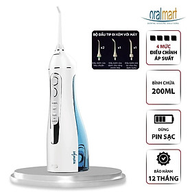 Máy tăm nước cá nhân không dây Waterjet Flosser Cordless Maxi (4 đầu tăm, dùng được cho người niềng răng) - Bảo Hành 12 tháng
