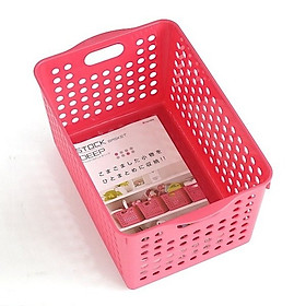 Rổ nhựa đựng đồ đa năng Inomata 4 màu (Cỡ lớn) - Hàng nội địa Nhật