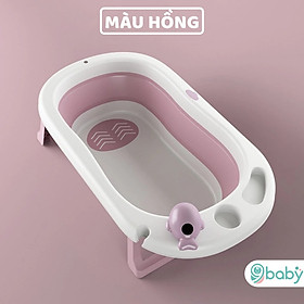 Thau tắm/Chậu tắm gấp gọn 9BABY size lớn, tiện dụng kèm phao cho bé yêu 9BABY - hàng chính hãng